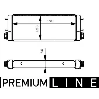 Radiateur d'huile MAHLE CLC 169 001P