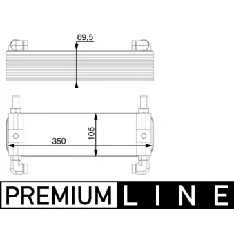 Radiateur d'huile de boîte automatique MAHLE CLC 15 000P