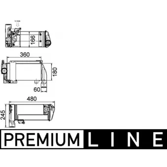 radiateur d'huile, retardateur MAHLE CLC 143 000P