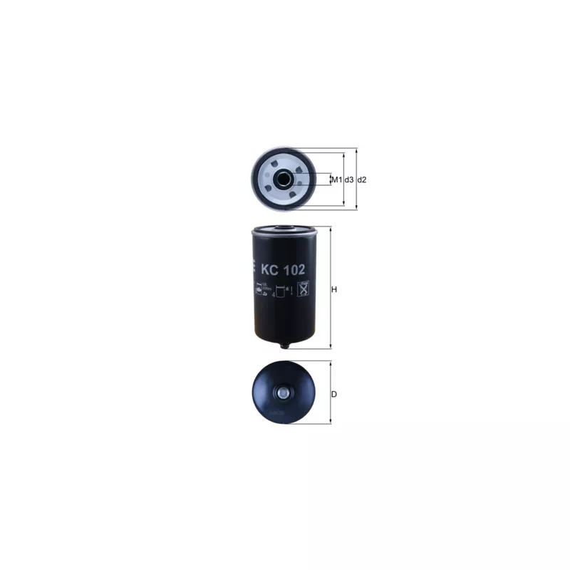 Filtre à carburant KNECHT KC 102