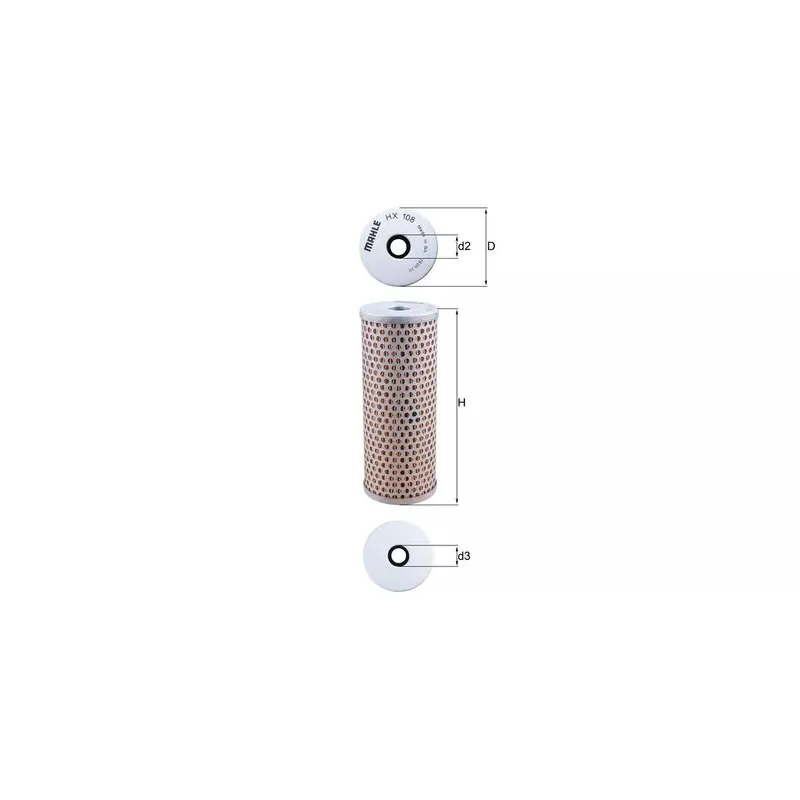 Filtre hydraulique, direction KNECHT HX 108