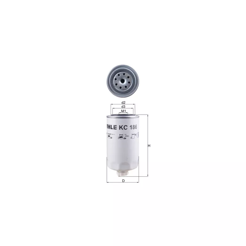 Filtre à carburant KNECHT KC 186