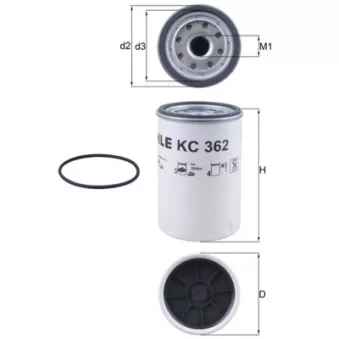 Filtre à carburant KNECHT KC 362D