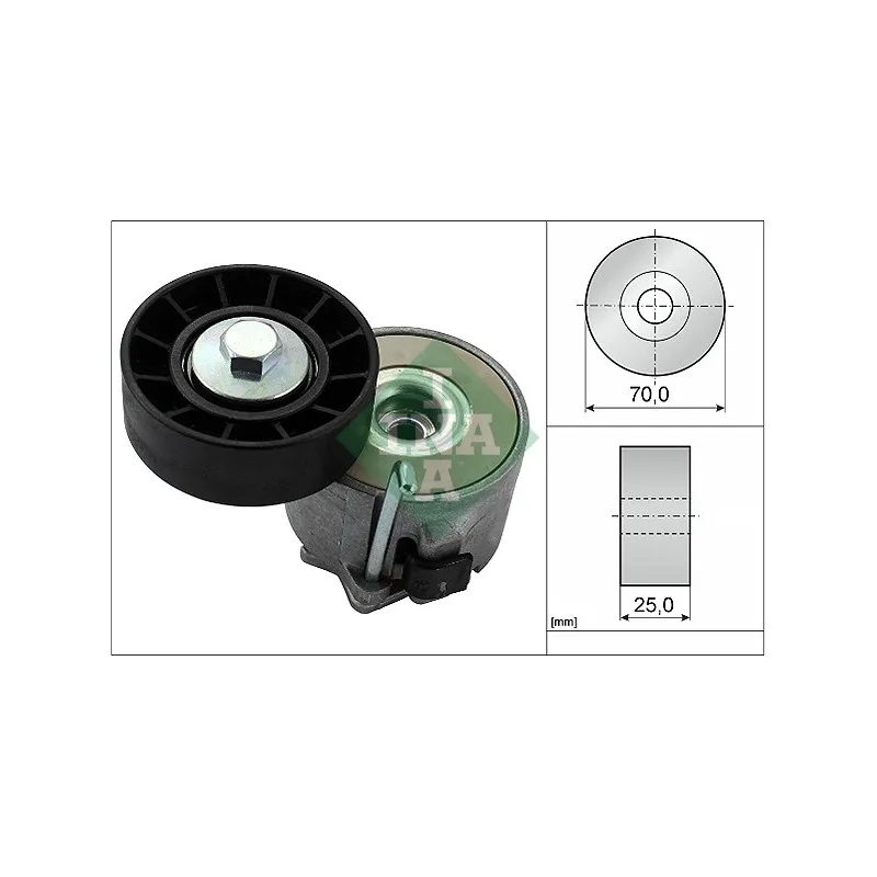 Tendeur, courroie trapézoïdale à nervures INA 534 0280 10