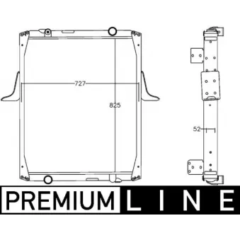 Radiateur, refroidissement du moteur MAHLE CR 1221 000P