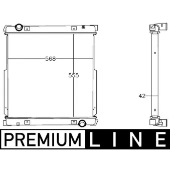 Radiateur, refroidissement du moteur MAHLE CR 1216 000P