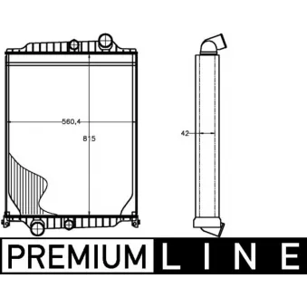 Radiateur, refroidissement du moteur MAHLE CR 1226 000P