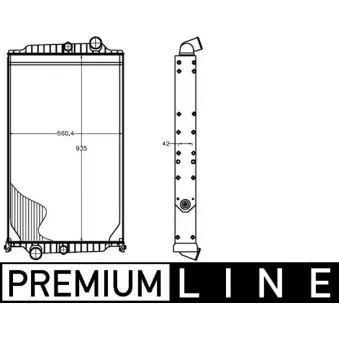 Radiateur, refroidissement du moteur MAHLE CR 1227 000P