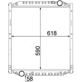 Radiateur, refroidissement du moteur MAHLE CR 1552 000S
