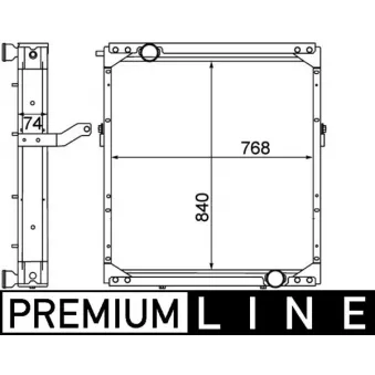 Radiateur, refroidissement du moteur MAHLE CR 1553 000P