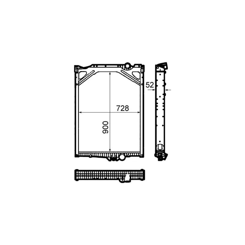 Radiateur, refroidissement du moteur MAHLE CR 1917 000P