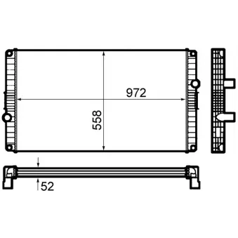Radiateur, refroidissement du moteur MAHLE CR 1920 000P