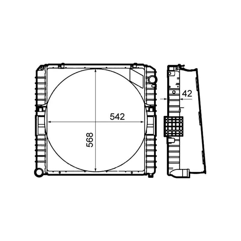 Radiateur, refroidissement du moteur MAHLE CR 1918 000P