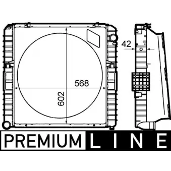 Radiateur, refroidissement du moteur MAHLE CR 1914 000P