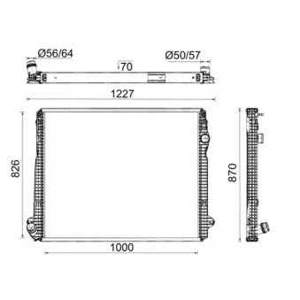 Radiateur, refroidissement du moteur MAHLE