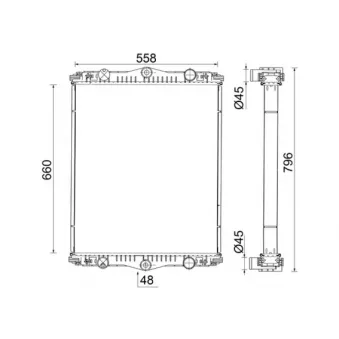 Radiateur, refroidissement du moteur MAHLE