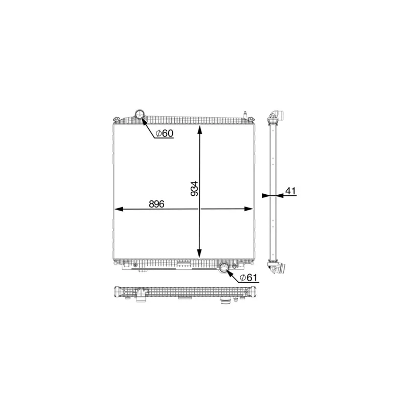 Radiateur, refroidissement du moteur MAHLE CR 2390 000P