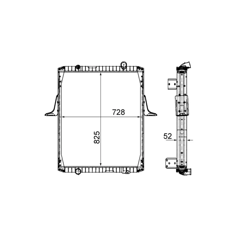 Radiateur, refroidissement du moteur MAHLE CR 2091 000P