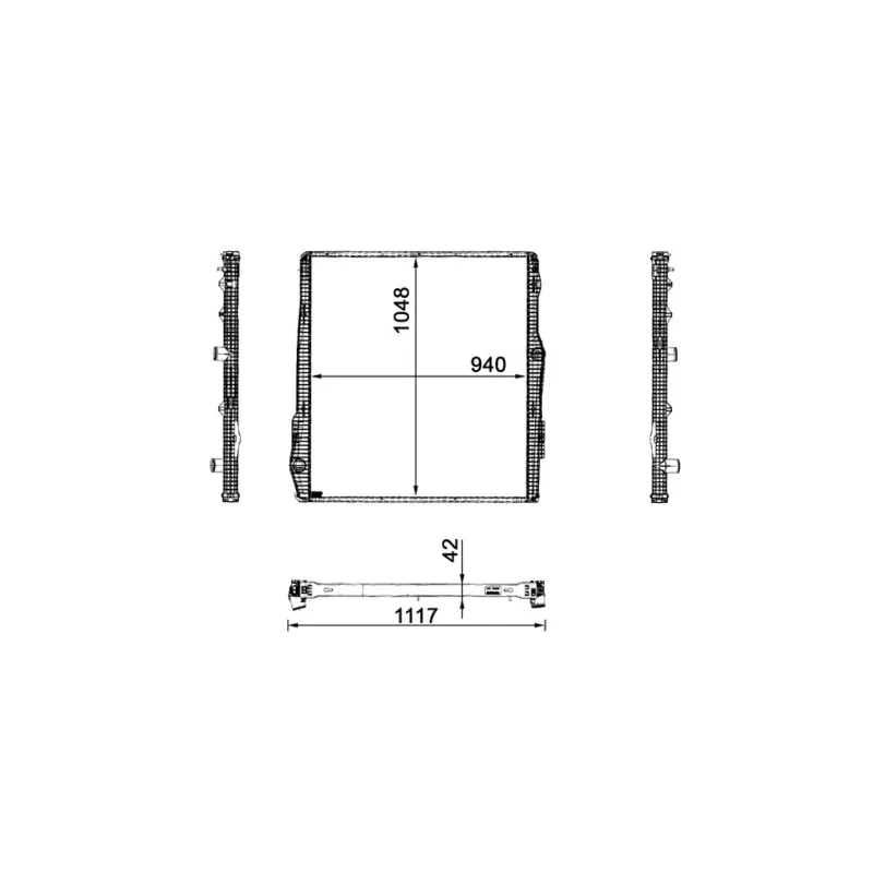 Radiateur, refroidissement du moteur MAHLE CR 2094 001P