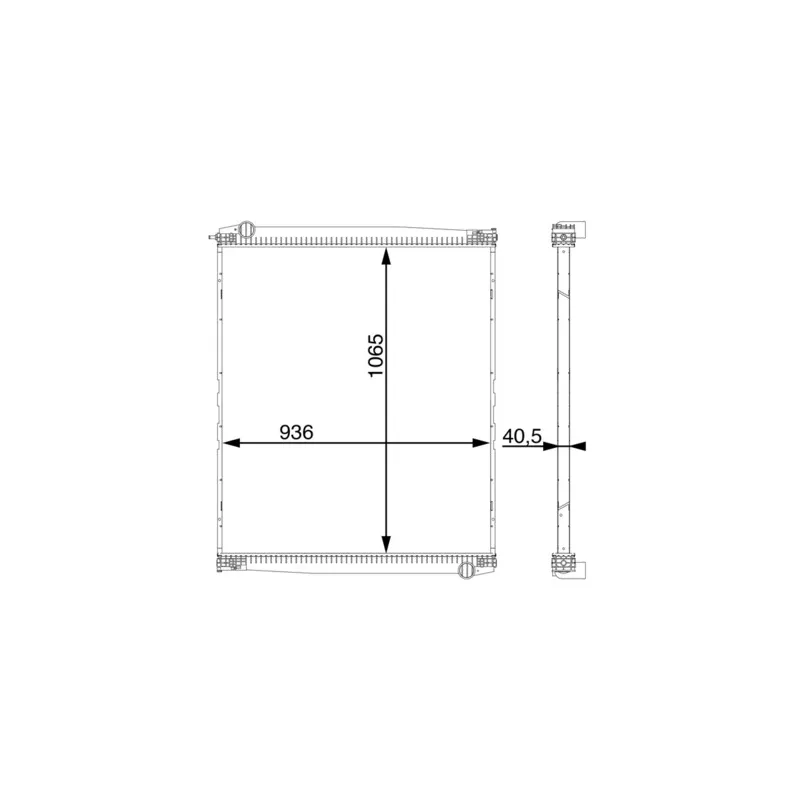 Radiateur, refroidissement du moteur MAHLE CR 1152 000S