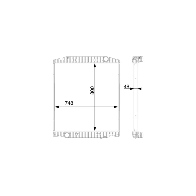 Radiateur, refroidissement du moteur MAHLE CR 113 000S