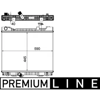 Radiateur, refroidissement du moteur MAHLE CR 1045 000P