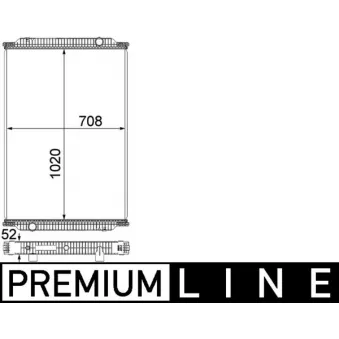 Radiateur, refroidissement du moteur MAHLE CR 1010 000P
