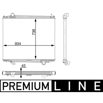 Radiateur, refroidissement du moteur MAHLE