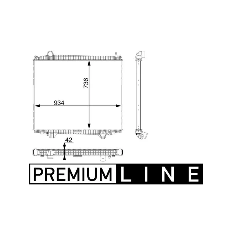 Radiateur, refroidissement du moteur MAHLE CR 102 000P
