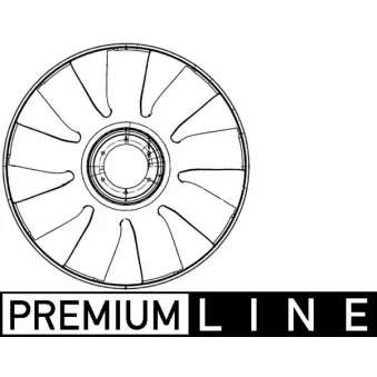 Roue du souffleur, refroidissementdu moteur MAHLE CFW 72 000P