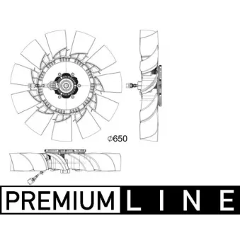 Ventilateur, refroidissement du moteur MAHLE CFF 506 000P