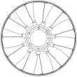 Roue du souffleur, refroidissementdu moteur MAHLE CFW 80 000P - Visuel 2