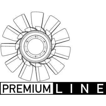 Roue du souffleur, refroidissementdu moteur MAHLE CFW 82 000P