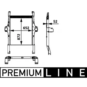 Intercooler, échangeur MAHLE CI 113 000P