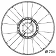 Roue du souffleur, refroidissementdu moteur MAHLE CFW 9 000P - Visuel 2