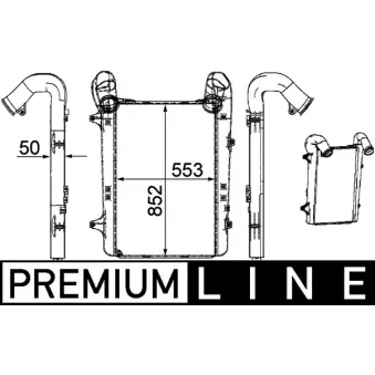 Intercooler, échangeur MAHLE CI 253 000P