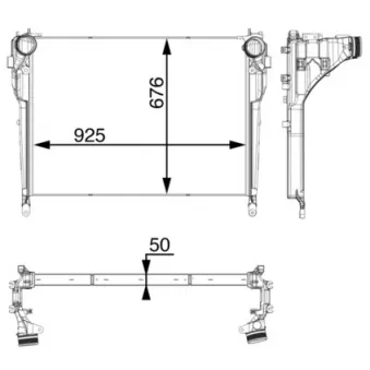 Intercooler, échangeur MAHLE CI 33 000P
