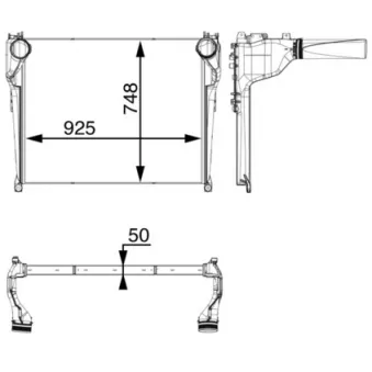 Intercooler, échangeur MAHLE CI 34 000P