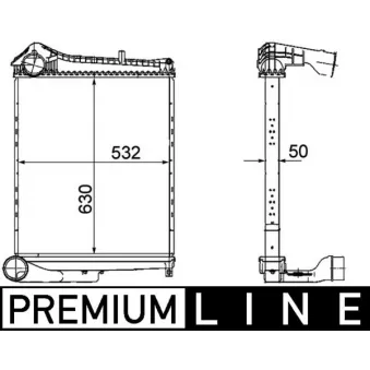 Intercooler, échangeur MAHLE CI 252 000P
