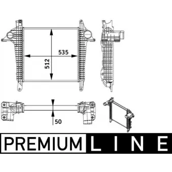 Intercooler, échangeur MAHLE CI 136 000P