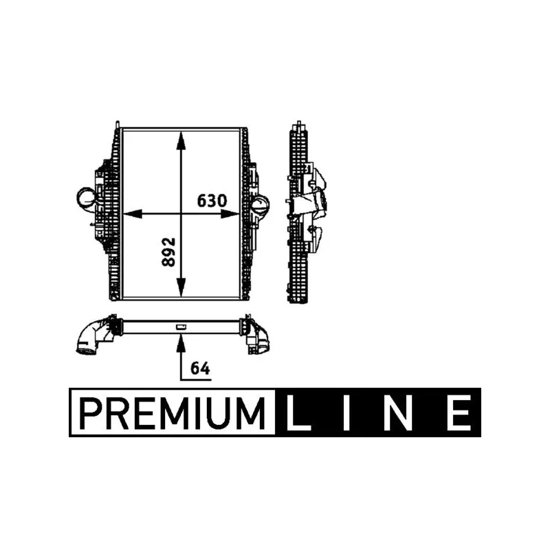 Intercooler, échangeur MAHLE CI 116 000P