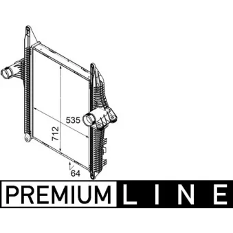 Intercooler, échangeur MAHLE CI 178 000P