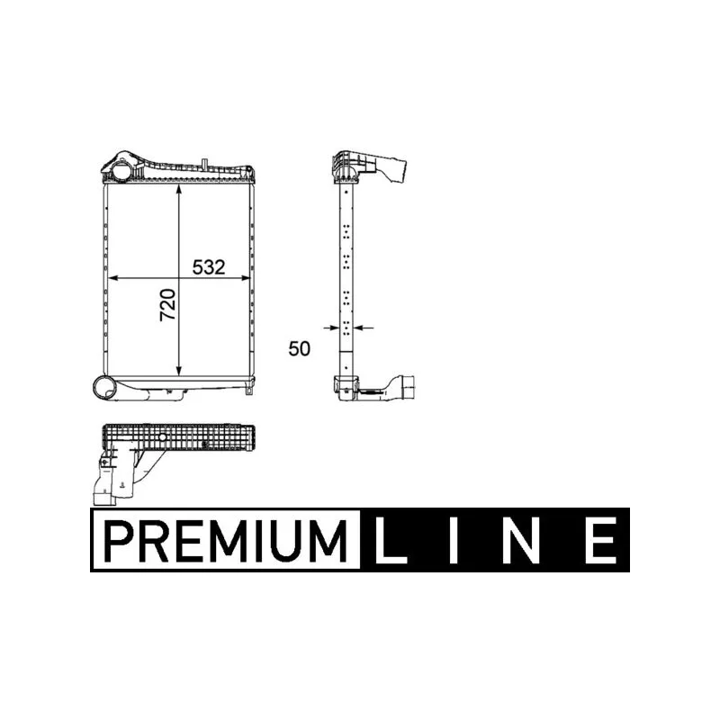 Intercooler, échangeur MAHLE CI 182 000P