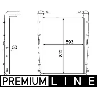Intercooler, échangeur MAHLE CI 177 000P