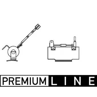 Résistance, pulseur d'air habitacle MAHLE ABR 80 000P