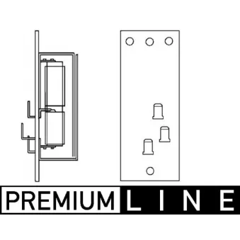 Résistance, pulseur d'air habitacle MAHLE ABR 83 000P