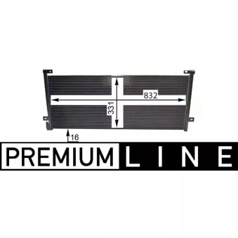 Condenseur, climatisation MAHLE AC 884 000P