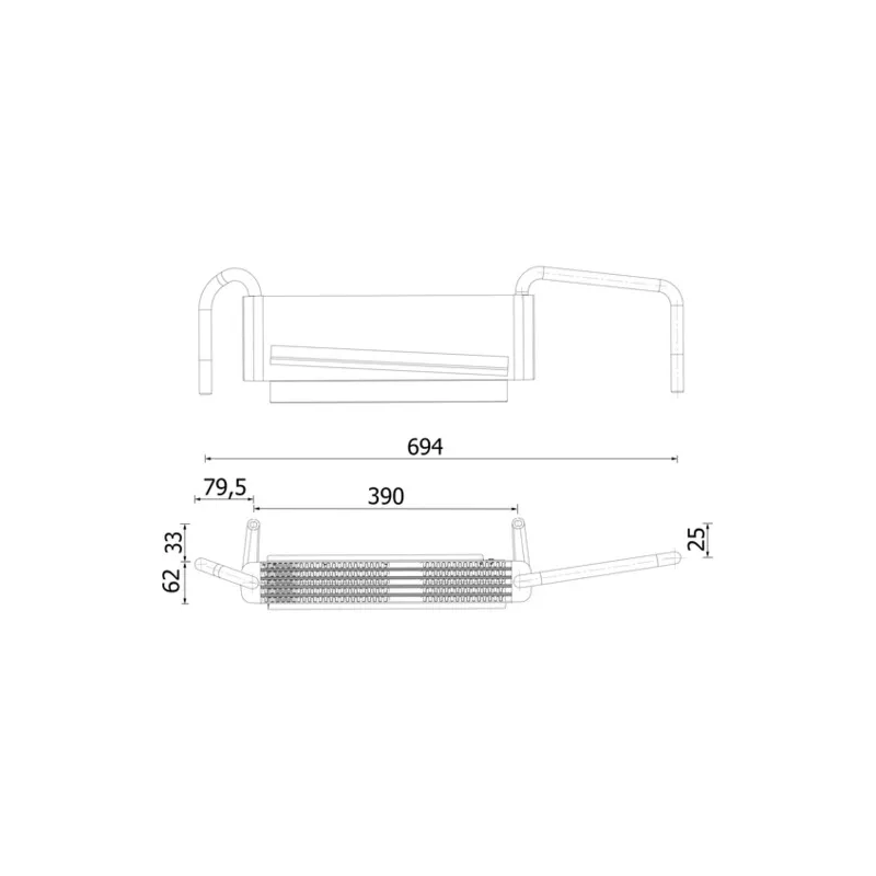 Radiateur d'huile MAHLE CLC 314 000S