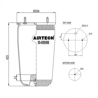 Ressort pneumatique, suspension pneumatique C.E.I.