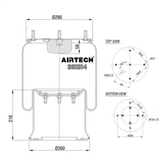Ressort pneumatique, suspension pneumatique C.E.I.